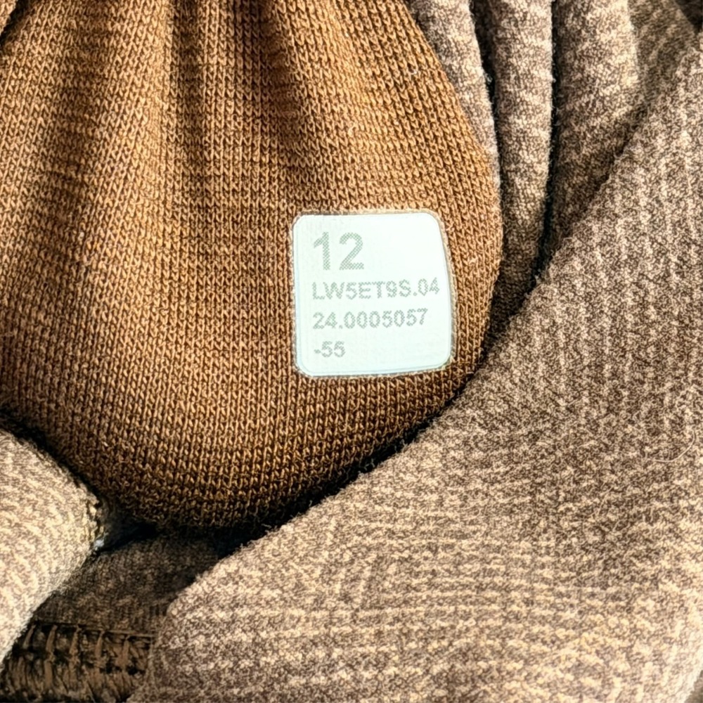 LULULEMON Align Leggings 12 28" High Rise Diamond Print Taupe Yoga Athleisure - Picture 2 of 7